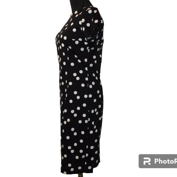 Shabby Apple Black Polka Dot Dress Size 6 - Picture 5 of 9